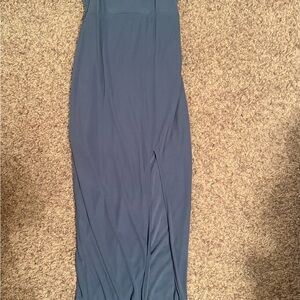 Elegant Blue Maxi Dress